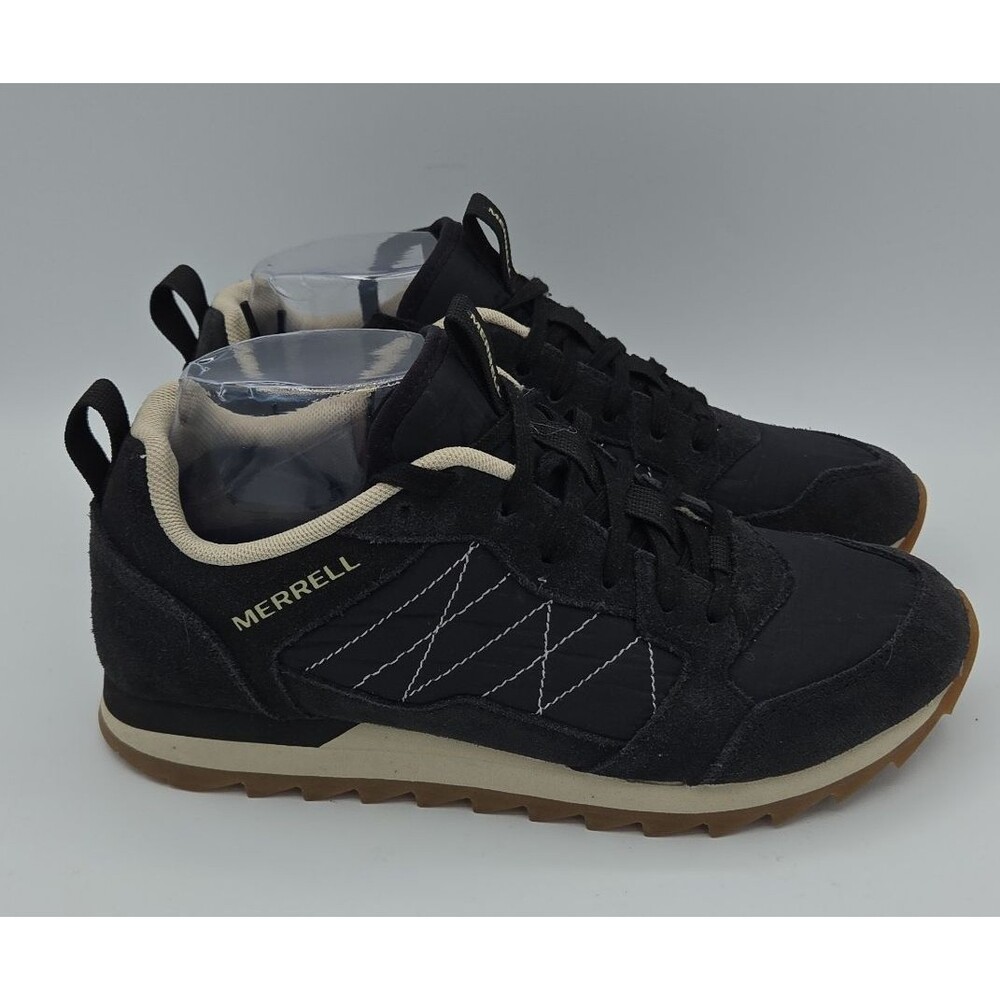 Merrell Womens Alpine Sneaker Running Shoe Lace Up Black Size 8 EUC J95376 Suede - Picture 5 of 8
